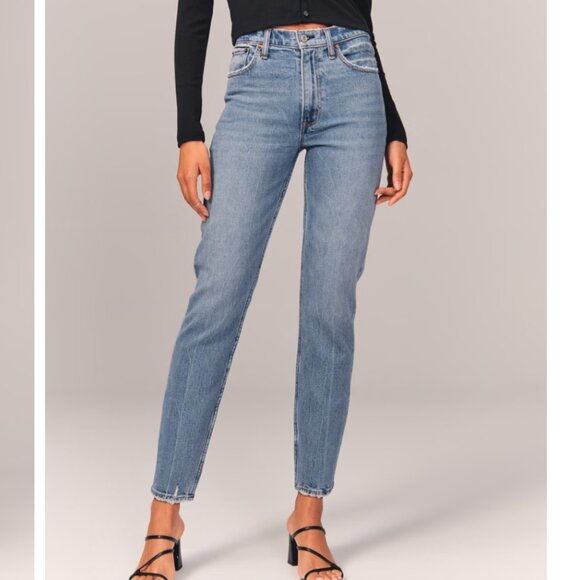 Abercrombie & Fitch Curve Love High Rise Mom Jean - Picture 2 of 7